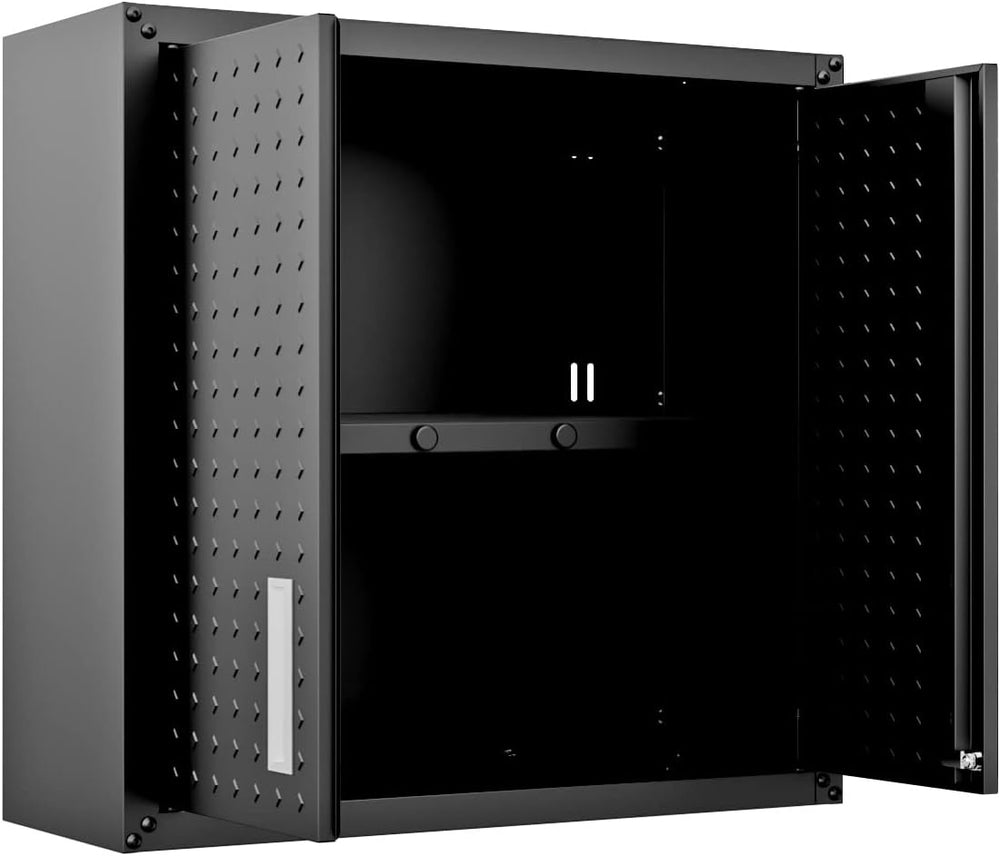 Manhattan Comfort Fortress Floating Garage Storage Cabinet with Adjustable Sh...