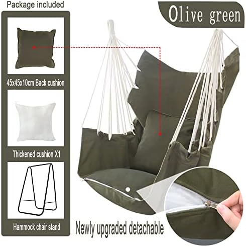 Hammock Chair with Stand,Hammock Chair Stand with Hanging Swing Chair Include...