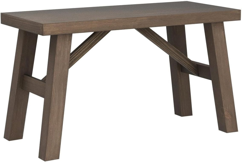 Wnutrees Sawmill Solid Wood Bench, 30" Farmhouse Entryway Bench, Natural