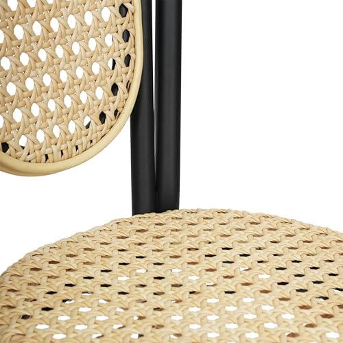 Flash Furniture Aluminum Indoor/Outdoor Stackable Chair, Natural, 2-Pack