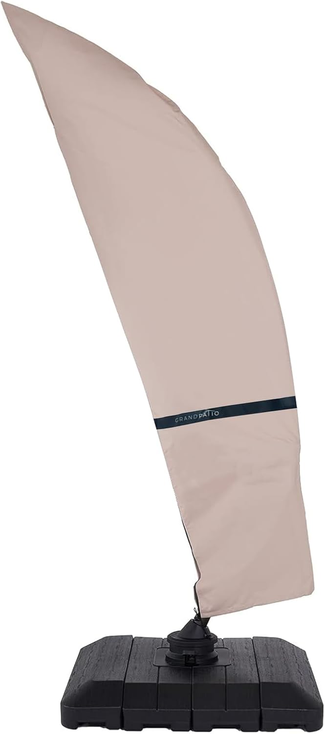 Grand Patio Deluxe Patio Umbrella Cover for 9 to 12 FT Offset Umbrella with C...