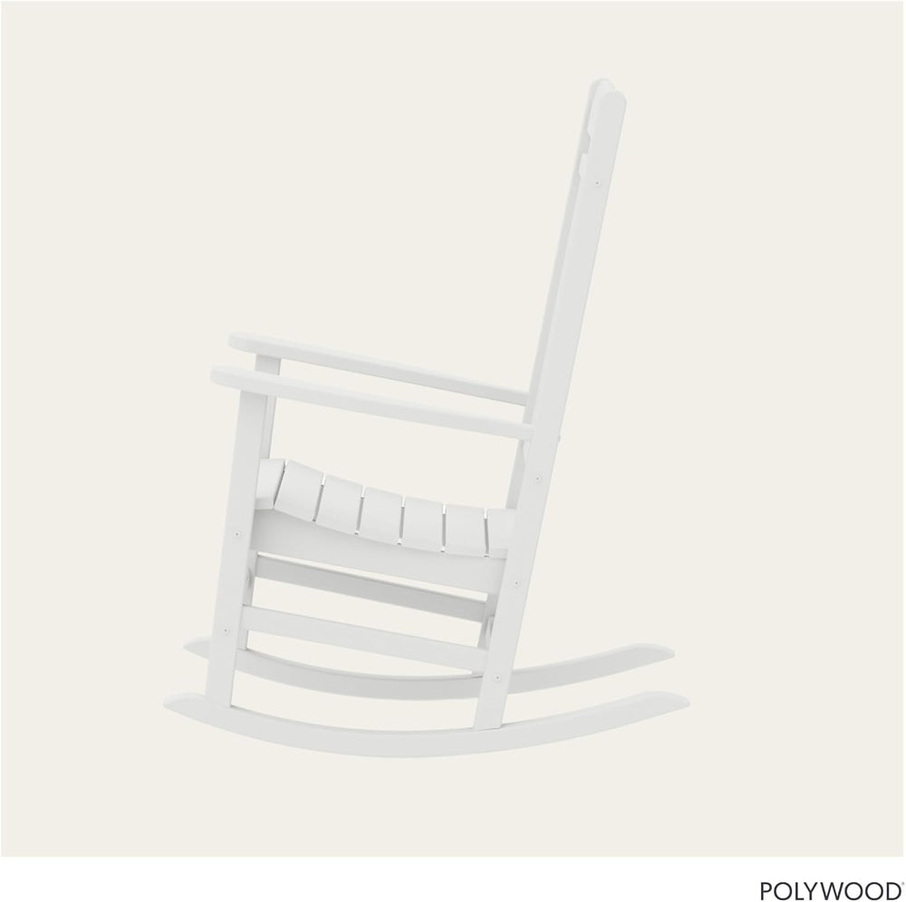 POLYWOOD Presidential Rocking Chair in White