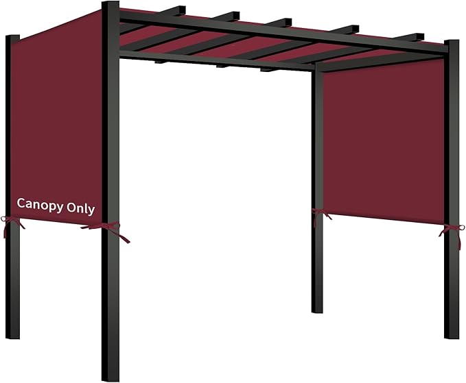 17x6.8 Ft Universal Pergola Replacement Canopy, Outdoor Canopy Shade Cover(Co...