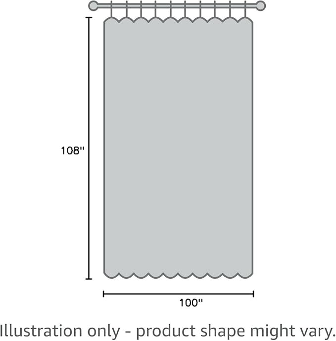 NICETOWN Outdoor Curtain for Patio Waterproof, Rustproof Grommet Outdoor Livi...