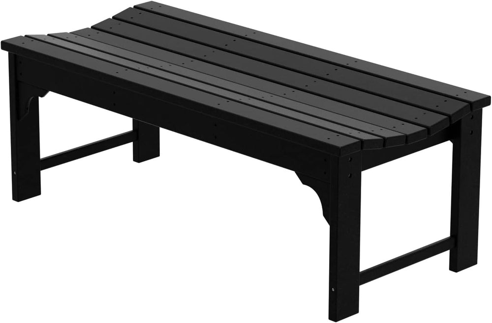 Westin Outdoors Malibu WO 48" Length Backless Poly Wood Outdoor/Garden B...