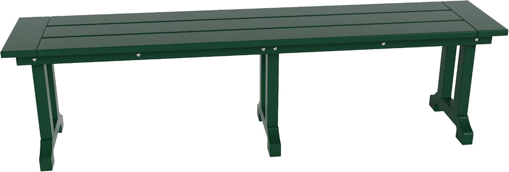 WestinTrends Malibu 65" Outdoor Dining Bench, All Weather Resistant Poly...