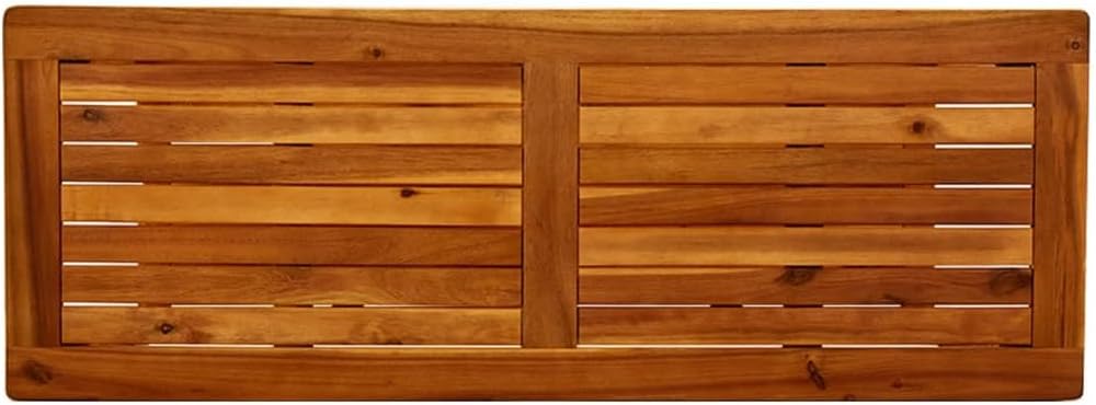 vidaXL Patio Console Table 43.3"x15.7"x29.5" Solid Acacia Wood