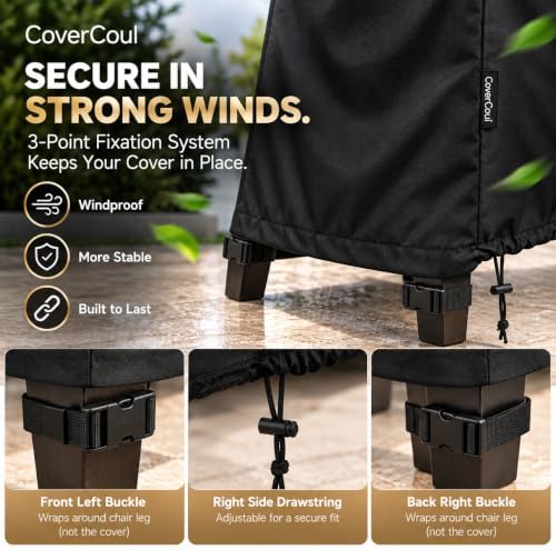 Stackable Patio Chair Covers Waterproof, Outdoor Chair Covers Waterproof, 600...