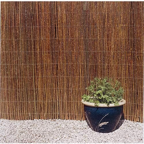 Forever Bamboo Natural Willow Rolled Panel Fence Natural 192 in L x 72 in H