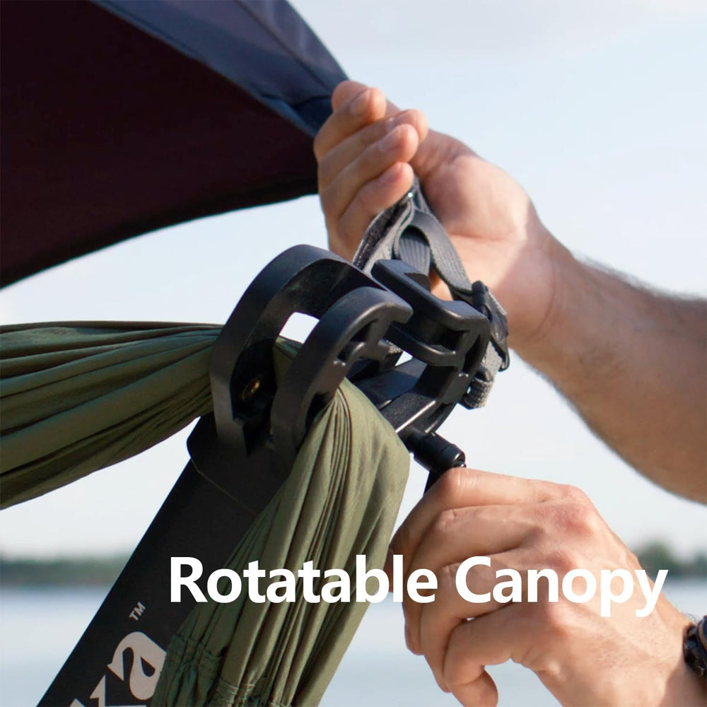Set Up in 3 Seconds Adjustable Portable Aluminum Alloy Hammock Stand for Outs...