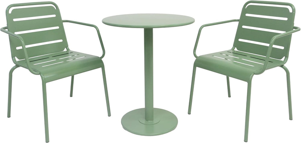 Christopher Knight Home Jodi Outdoor Bistro Set, 3-Piece Bistro Table and Cha...