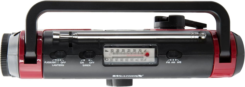 Weatherband AM/FM Radio with Flashlight, Lantern, and Phone Charger, WR383R
