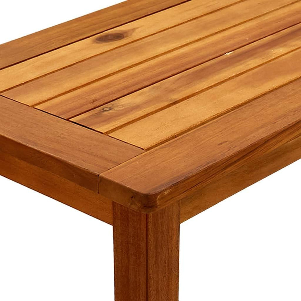 vidaXL Solid Acacia Wood Patio Console Table - 31.5"x13.8"x29.5&quo...