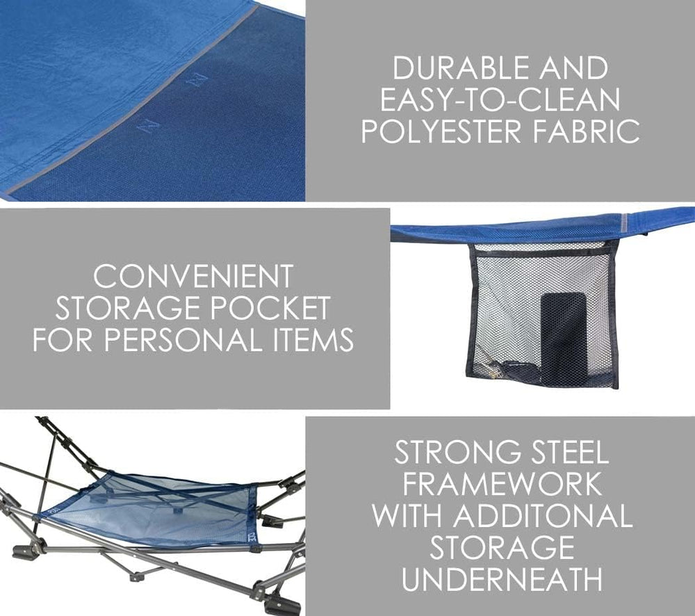 Limited Outdoor Indoor Portable Foldable Metal Framed Lounge Hammock Furnitur...