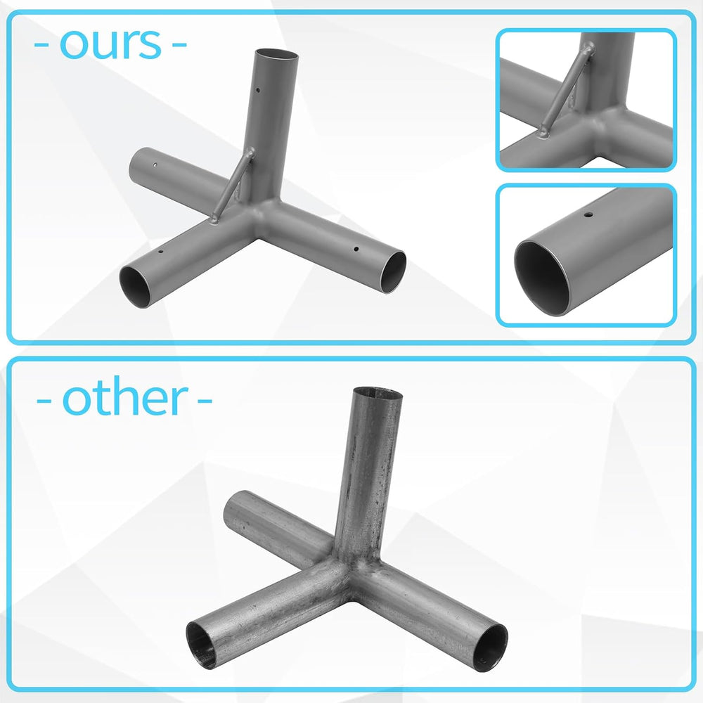 8 Leg Carport Kits，Slant Roof Canopy Fitting Kit with 1-3/8" ID, Galvani...