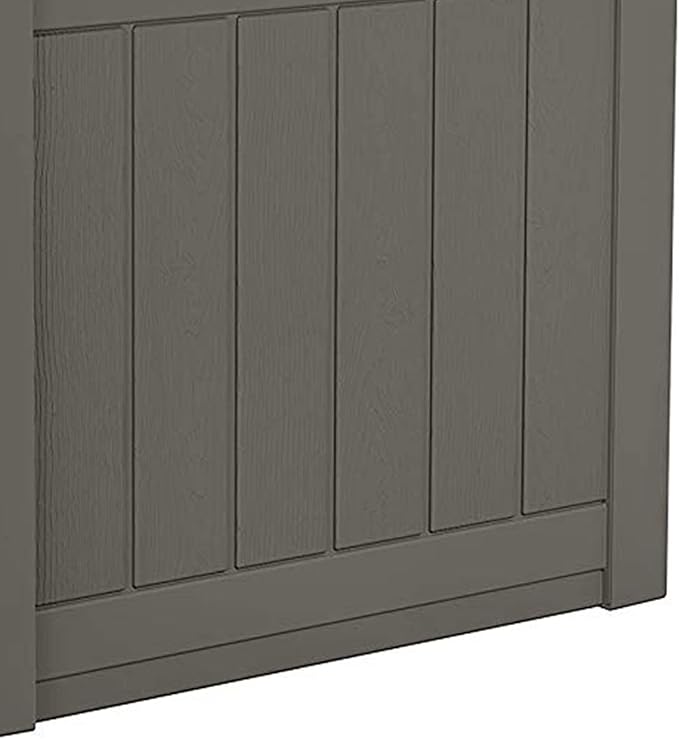 Suncast 22 Gallon Indoor or Outdoor Backyard Patio Small Storage Deck Box wit...