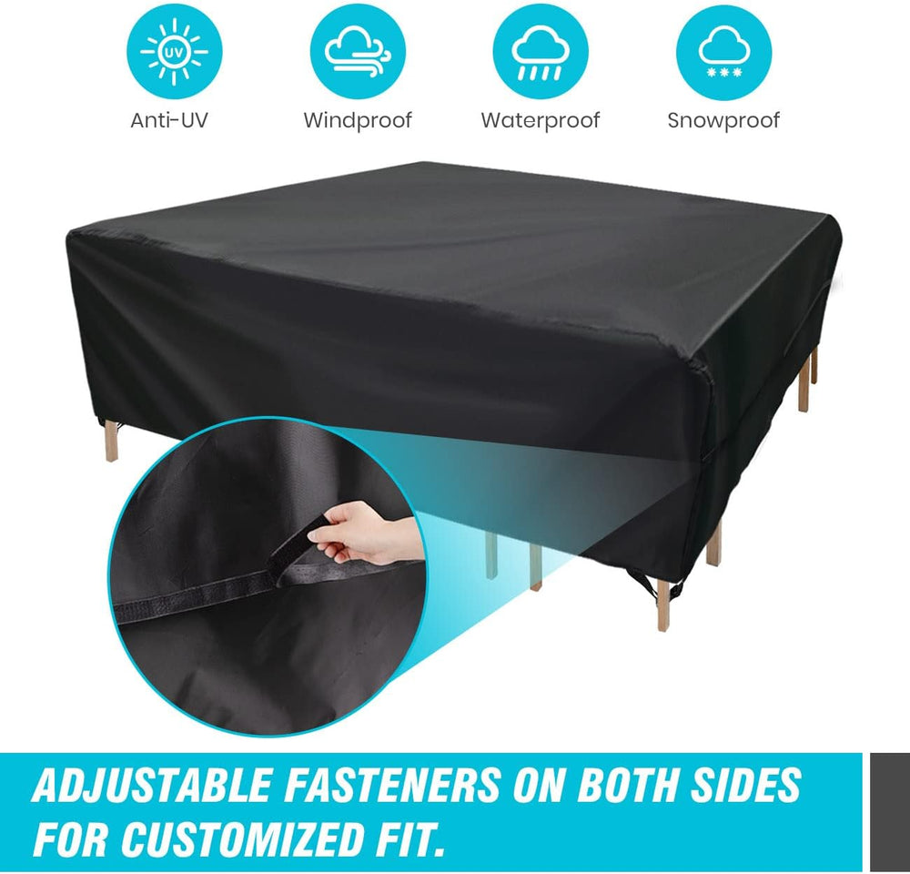 Velway Patio Furniture Cover Outdoor, Waterproof Rectangular Patio Table Chai...