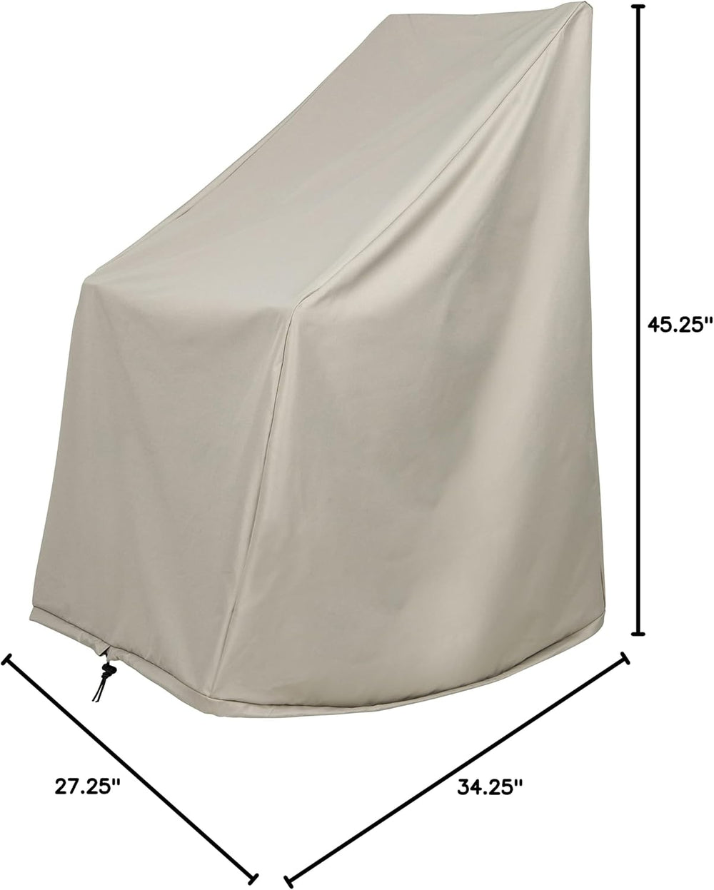 Shine Company 4361 Weatherproof Outdoor Rocking Chair Cover, 100% Woven Polye...