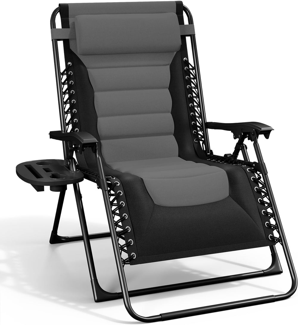 Nestl Padded Oversized Zero Gravity Chair, XL Folding Outdoor Lounge Chair | ...