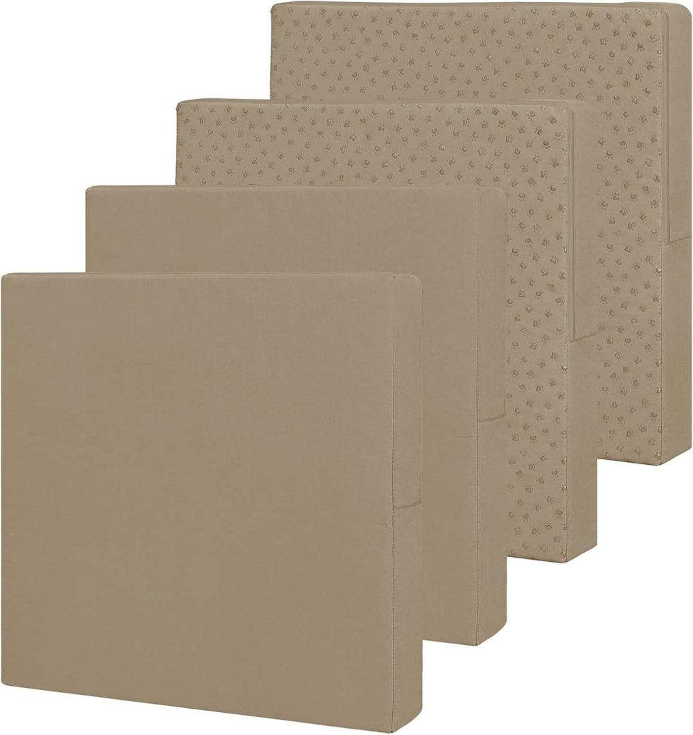 Easy-Going Waterproof Patio Cushion Covers 20x18x4 inch 4 Pack Replacement No...