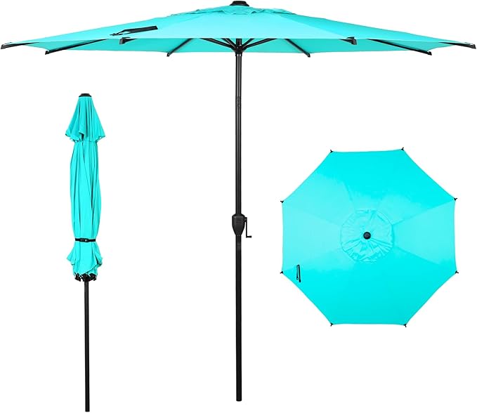 Abba Patio 9FT Lyon Outdoor Patio Umbrella Outdoor Table Umbrella with Push B...