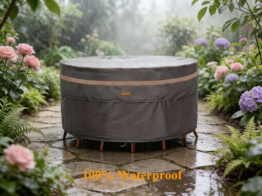 Round Patio Table Cover Outdoor Furniture Waterproof 76inch