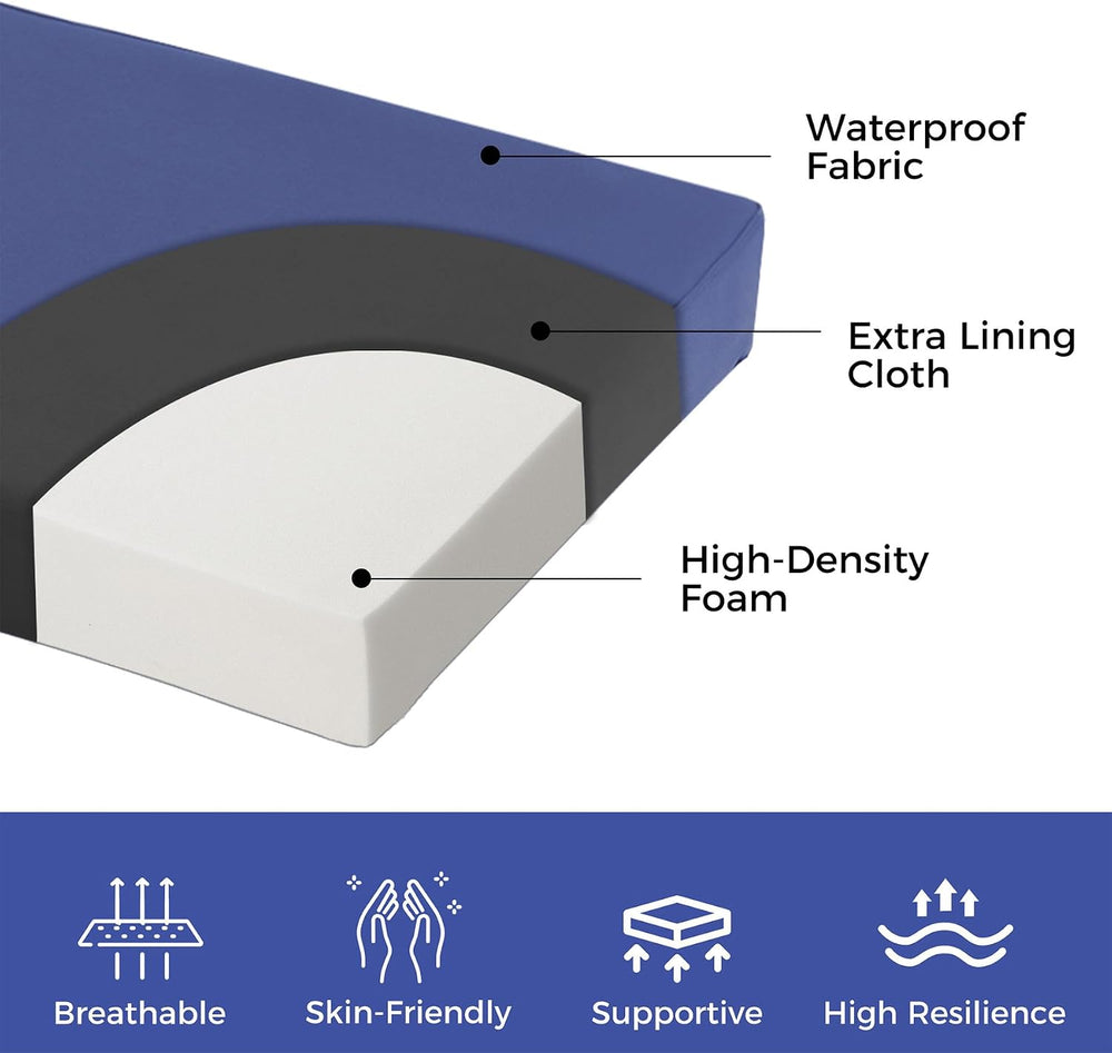 IPYNBAP Outdoor Bench Cushion Waterproof, 45x18x3 Inch, Navy Blue