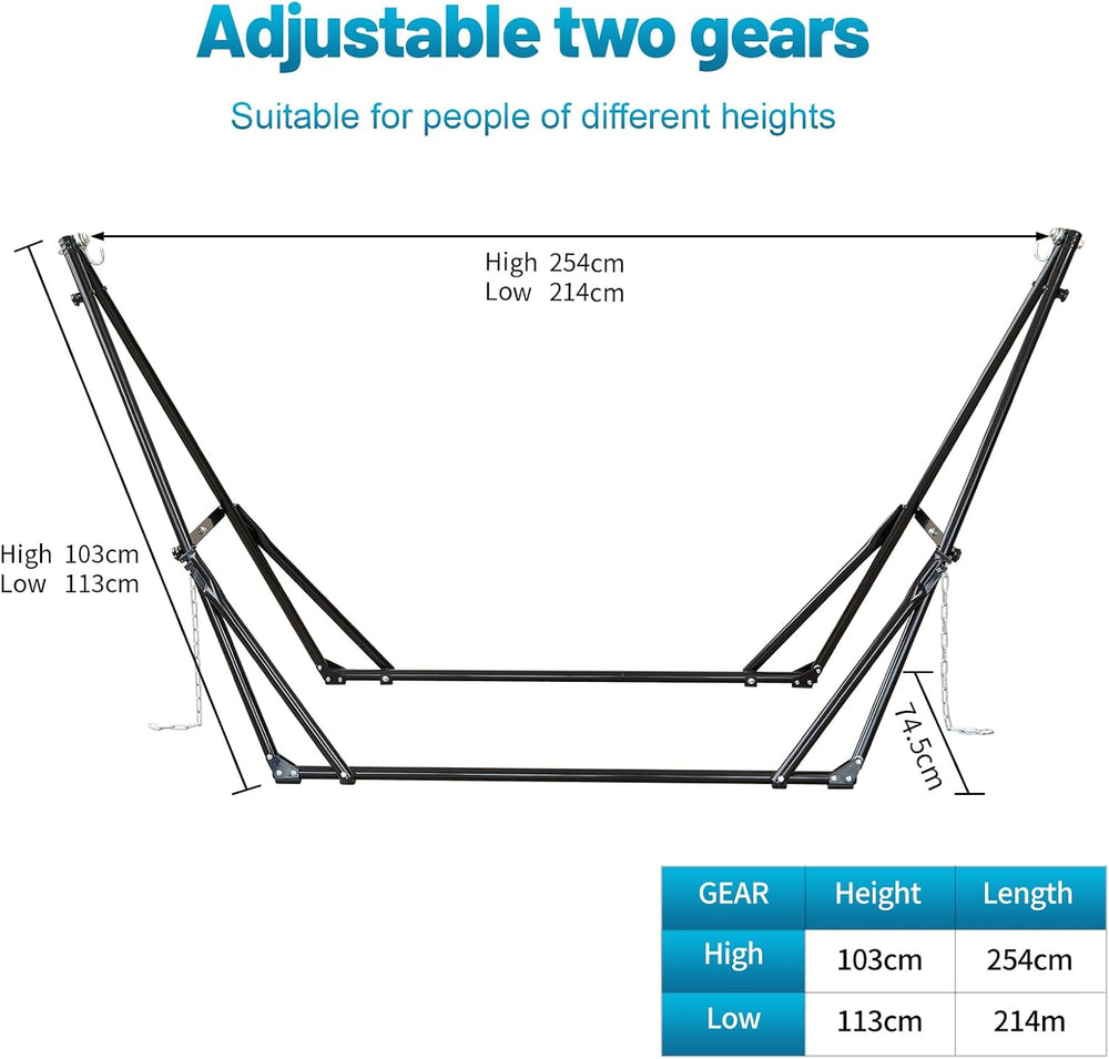 Foldable Hammock Stand,Portable for Outdoor or Indoor,Without Cloth.