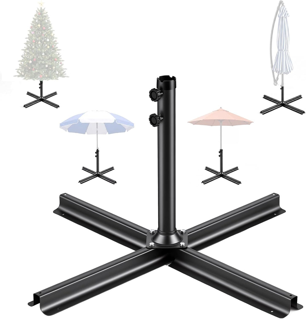 Heavy Duty Patio Umbrella Base Stand Cross Brace Kit, 39.4" x 39.4"...