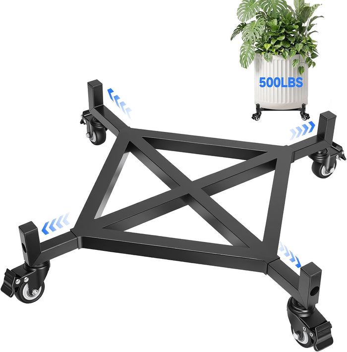10-17 Inch Adjustable Plant Caddy with Wheels Heavy Duty Rolling Dolly
