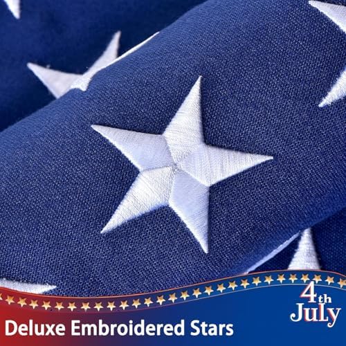 American Flag for Outside 3x5 FT, Deluxe Heavy Duty Spun Polyster, TearProof ...