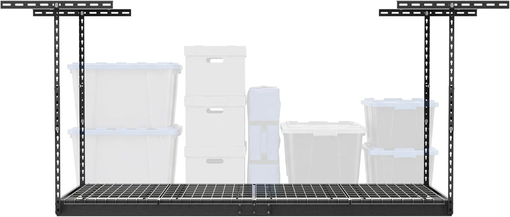 MonsterRax 2x6 Overhead Garage Storage Rack, Gray, 24"-45" Height