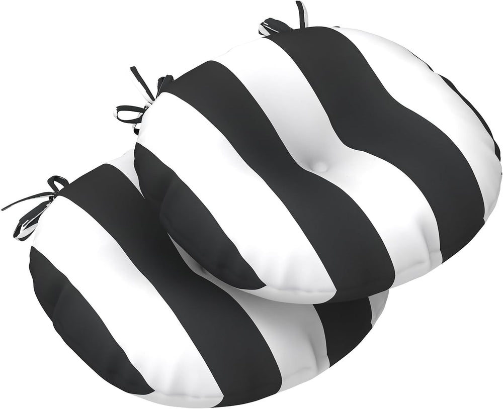 LVTXIII Outdoor Bistro Chair Cushions, 15"x15"x4" Round Patio ...