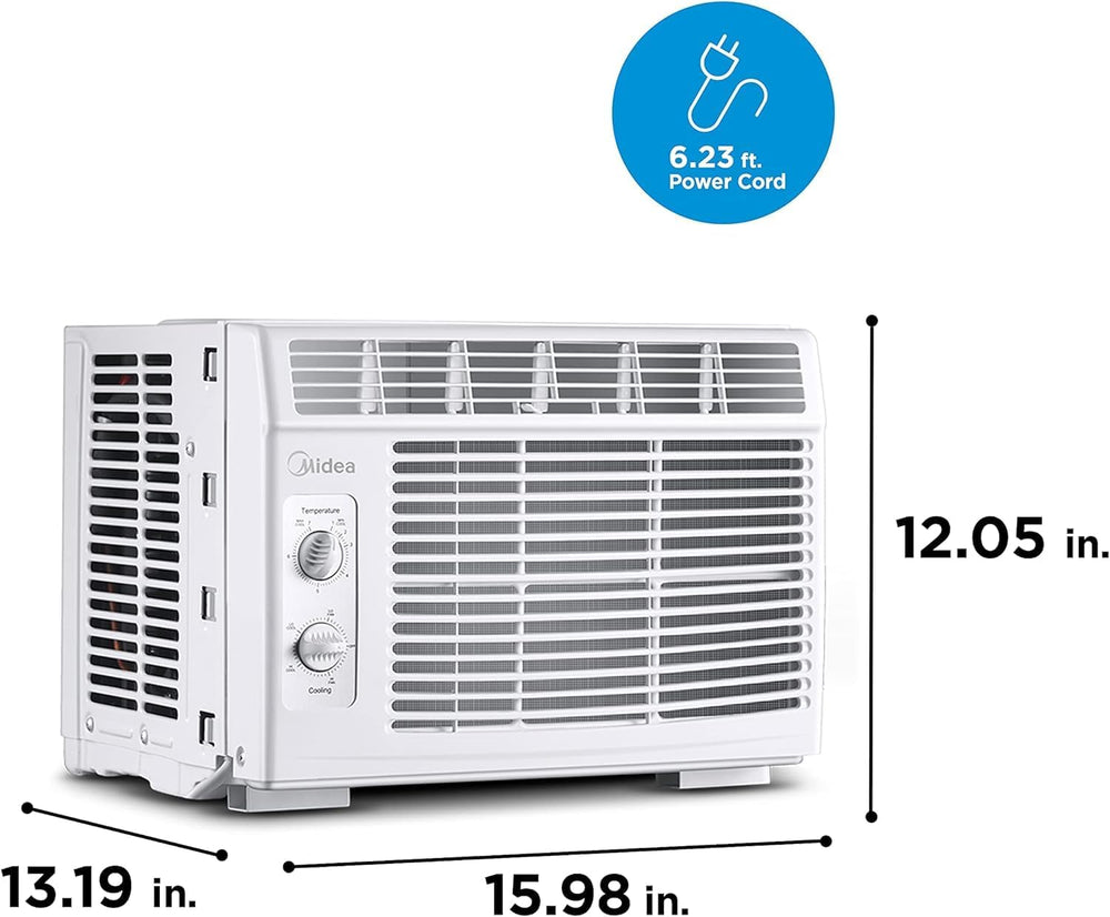 Midea 5,000 BTU EasyCool Small Window Air Conditioner - Cool up to 150 Sq. Ft...