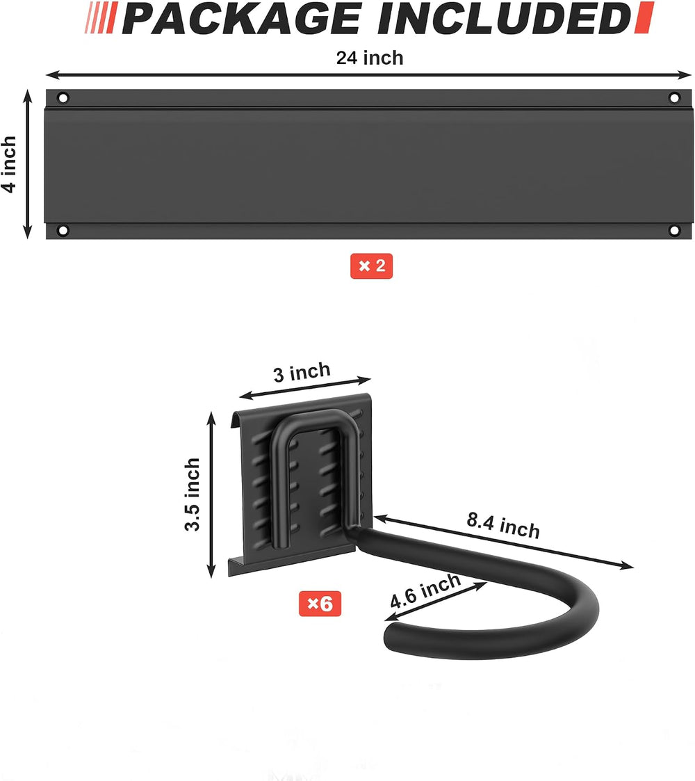 Ultrawall Stainless Steel Bike Storage Rack, Wall Mount 6 Bike Hanger