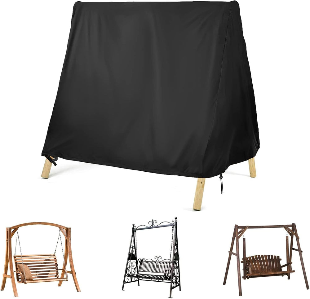 Kasla Outdoor Swing Cover for A Frame Patio Swing, 81"L×57"W×70"H