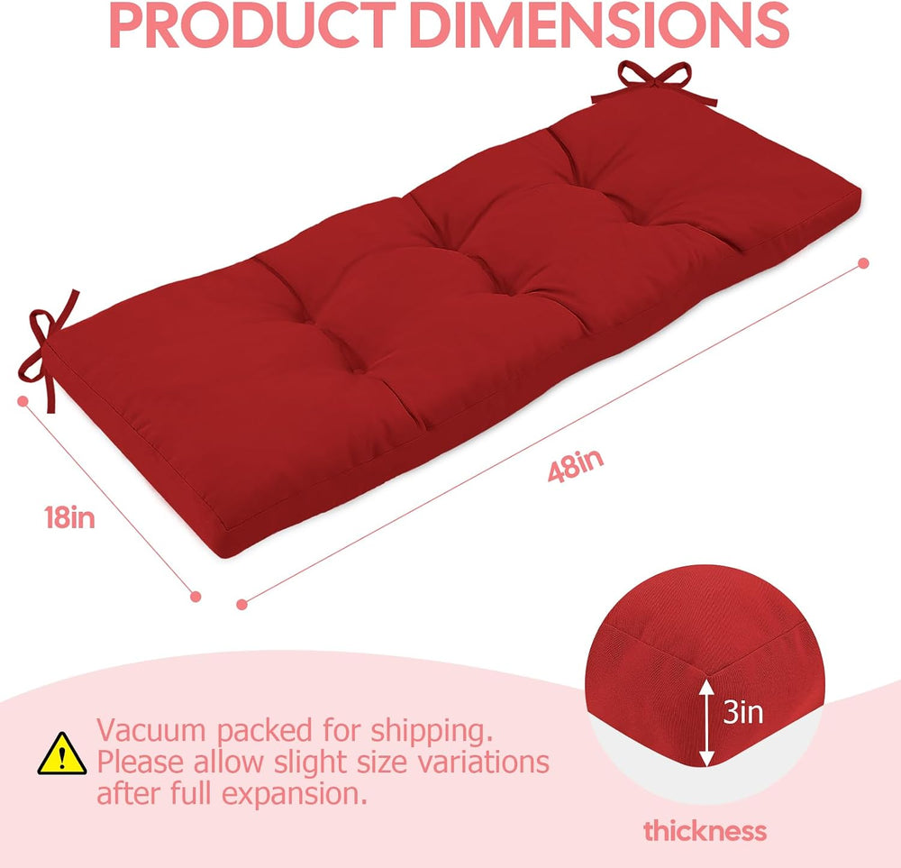 idee-home Outdoor Bench Cushions for Outdoor Furniture