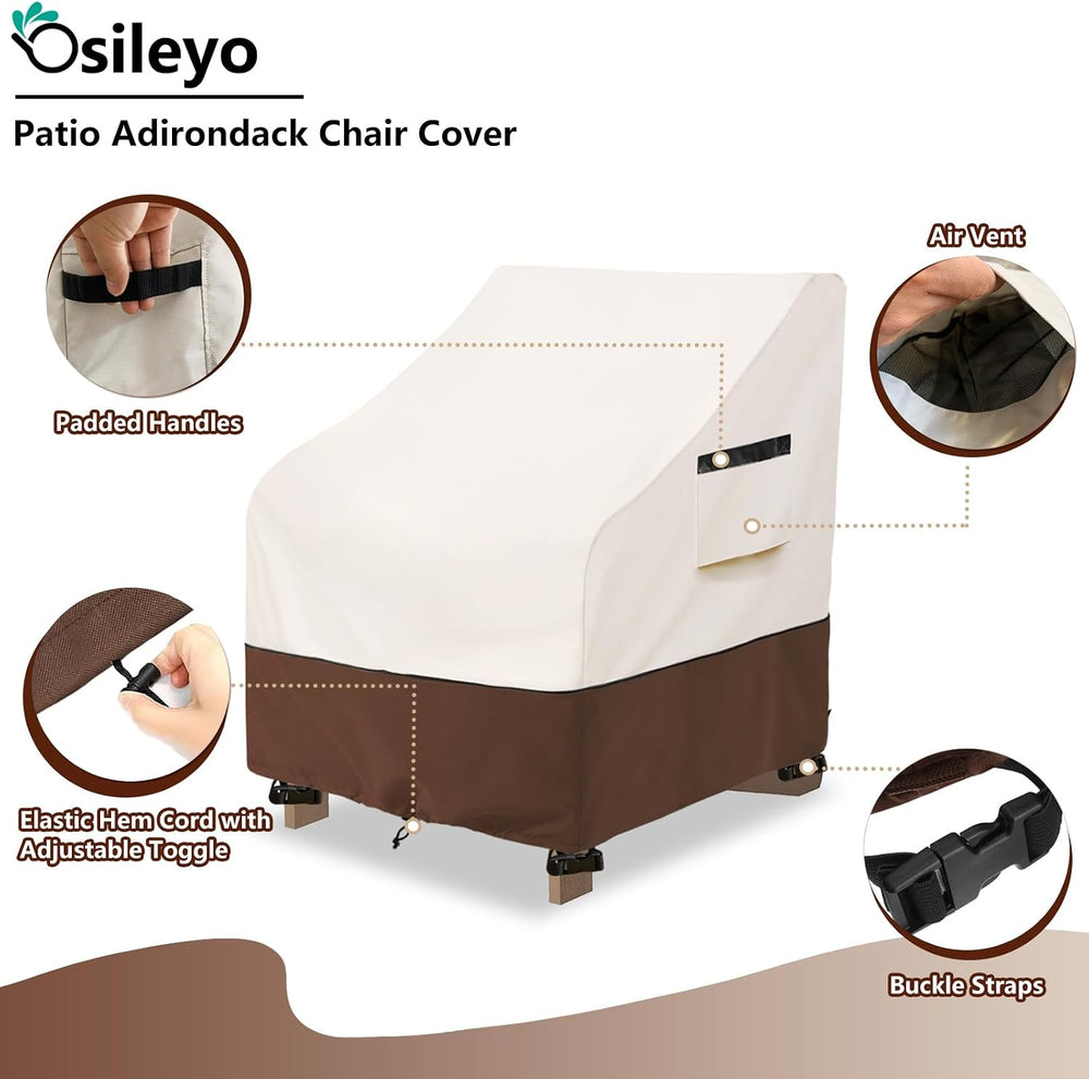 Patio Chair Covers 2 Pack - Waterproof Heavy Duty Patio Furniture Covers for ...