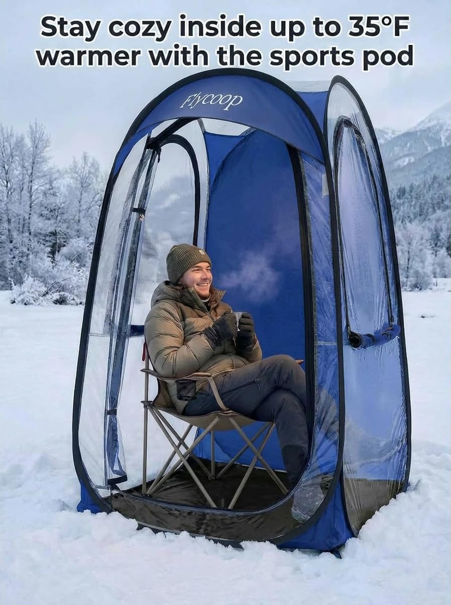 Sports Tent Pop Up Shelter: Flycoop 37" L x 37" W x 63" H Weat...