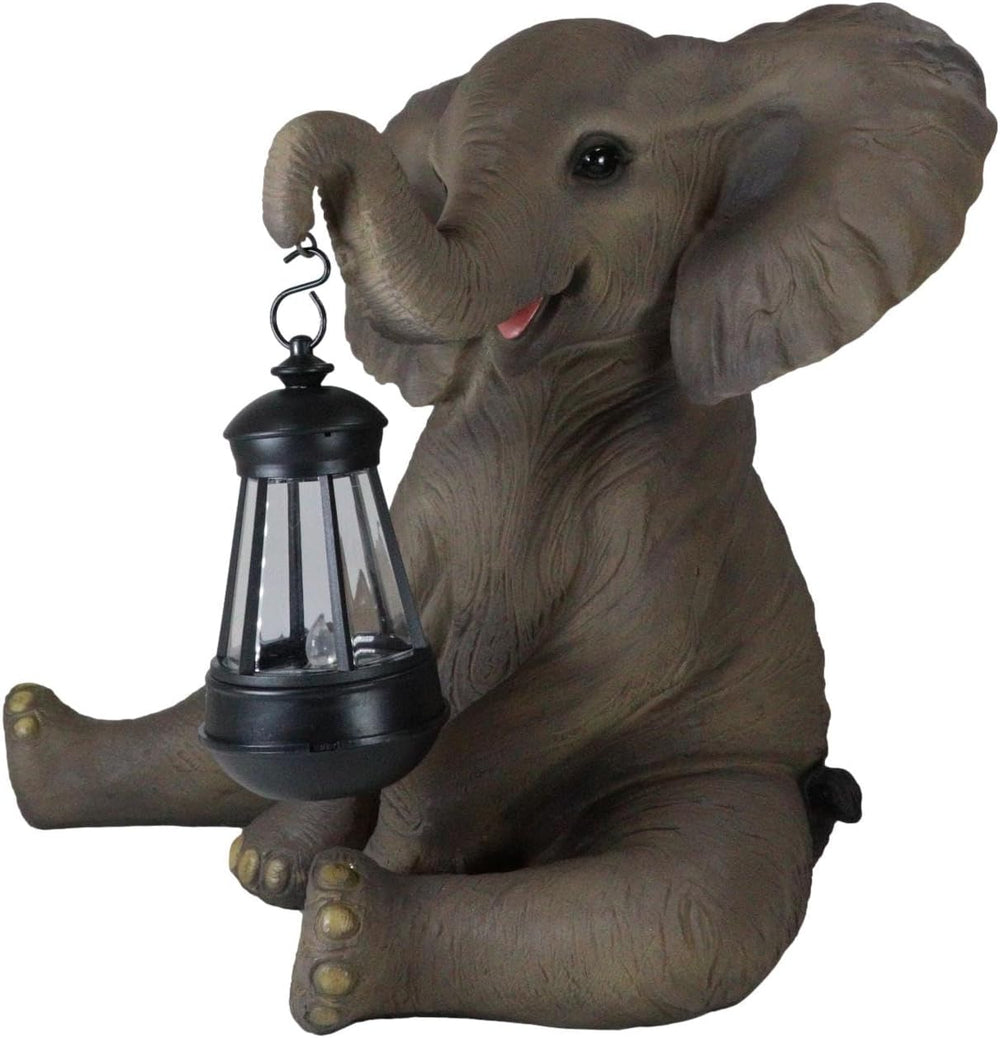 Ebros Safari Savanna Wildlife Animal Melee Adorable Pachy Elephant Statue Hom...