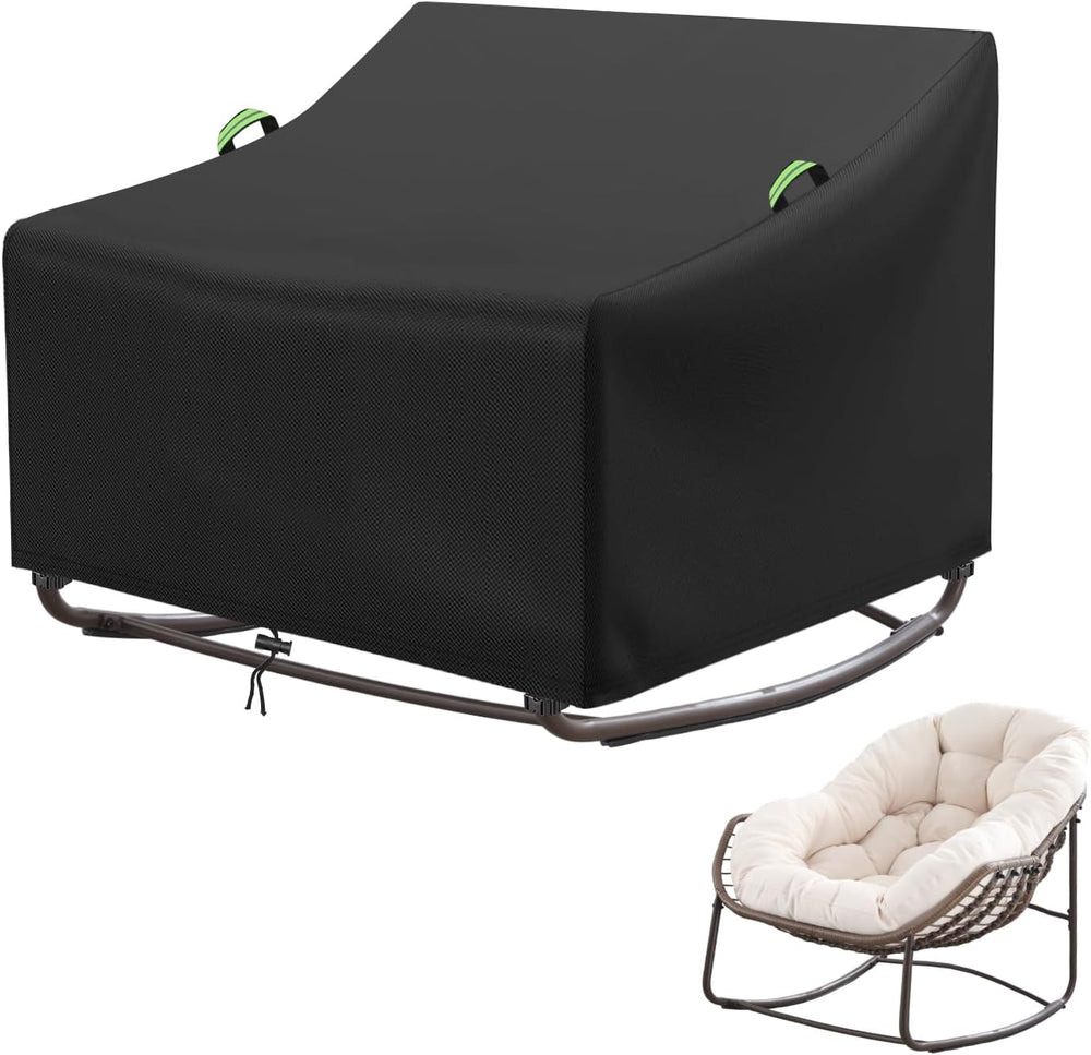 Outdoor Papasan Rocking Chair Cover Waterproof, 41x45x31"