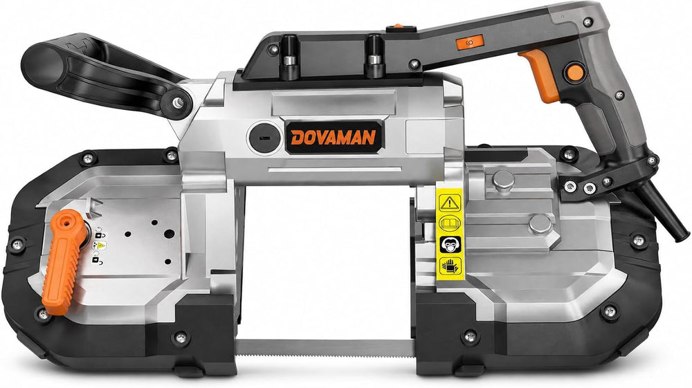 DOVAMAN Portable Band Saw, 10A Variable Speed, 5" Deep Cut Handheld Bandsaw