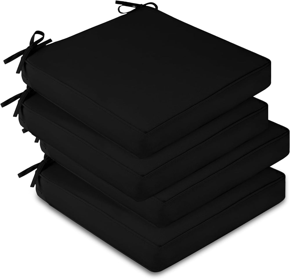 downluxe Waterproof Outdoor Chair Cushions Set of 4, 19" x 19" x 3&...