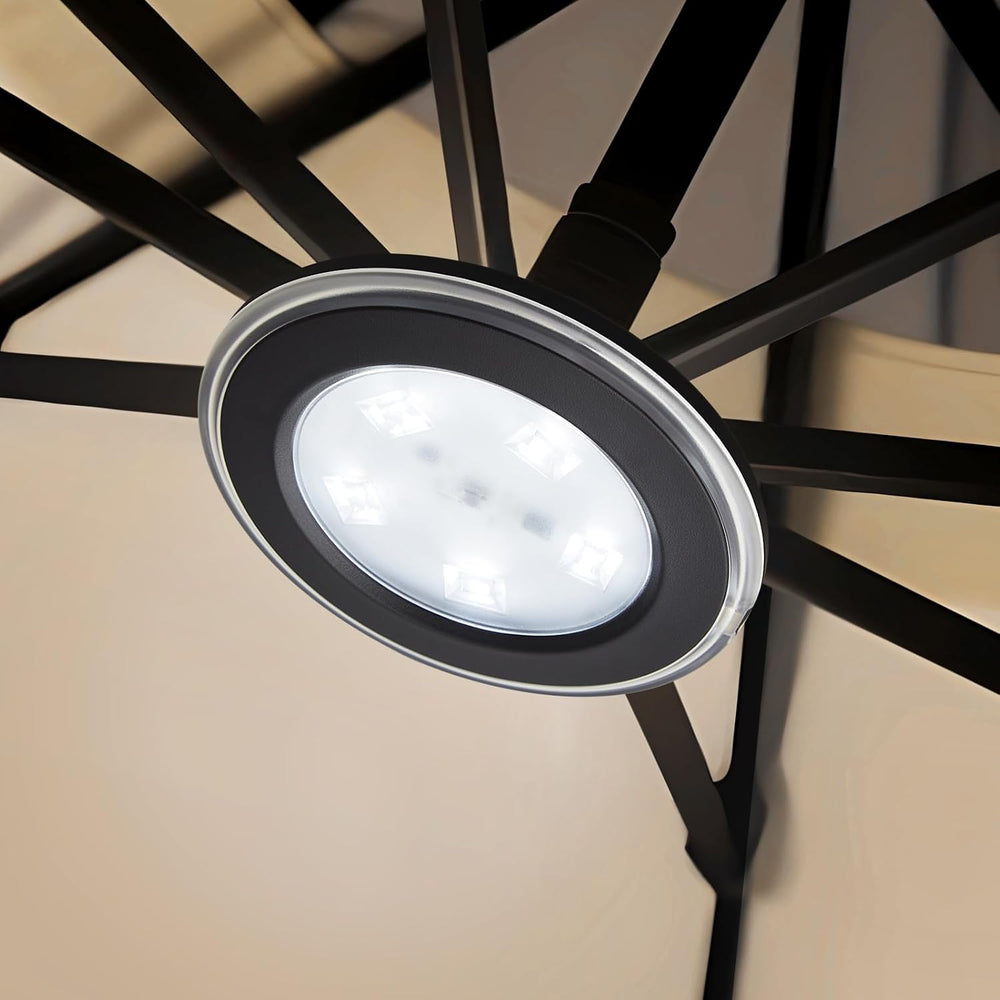 Vitnucrol LED Patio Umbrella Lights with Remote, 4000mAh Rechargeable | Porta...