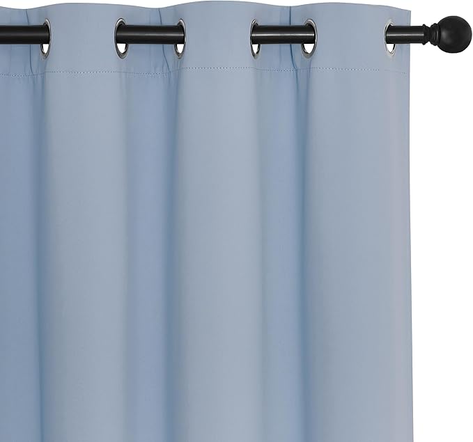 NICETOWN Blackout Sliding Glass Door Curtains, Room Darkening Thermal Insulat...