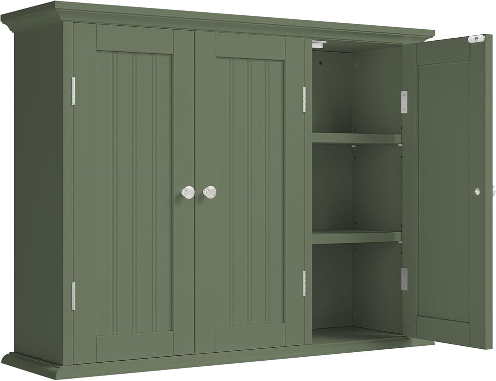 ChooChoo Laundry Cabinet with 3 Doors and Adjustable Shelves