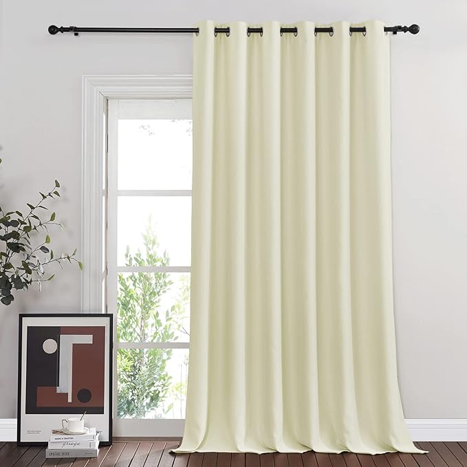 NICETOWN Room Darkening Curtain for Sliding Glass Door, Blackout Patio Door C...
