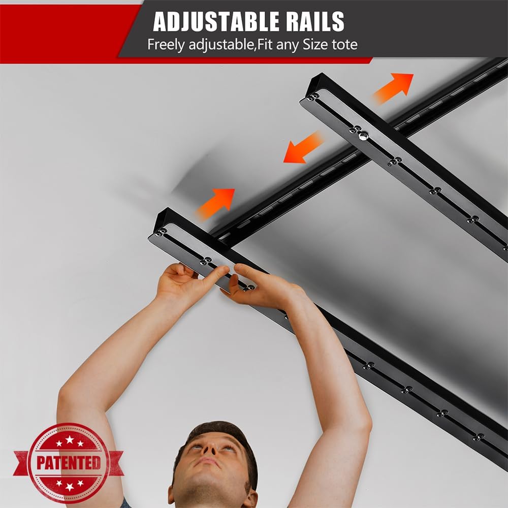 Ultrawall Overhead Garage Storage Racks, Adjustable Ceiling Storage Rack