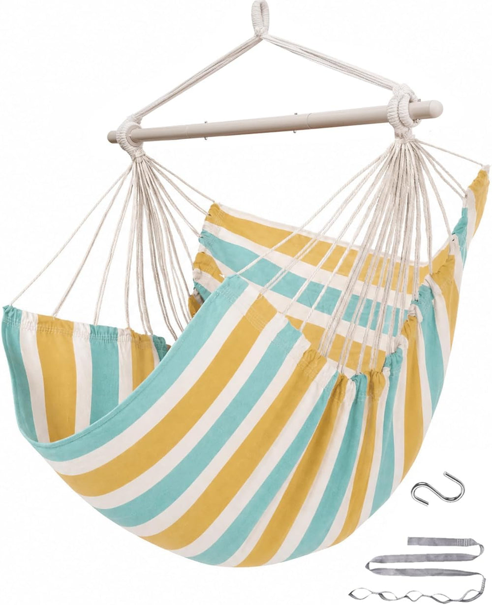 ADVOKAIR Hammock Chair Swing 500lbs Steel Bar Multi-Size Bedroom&Porch