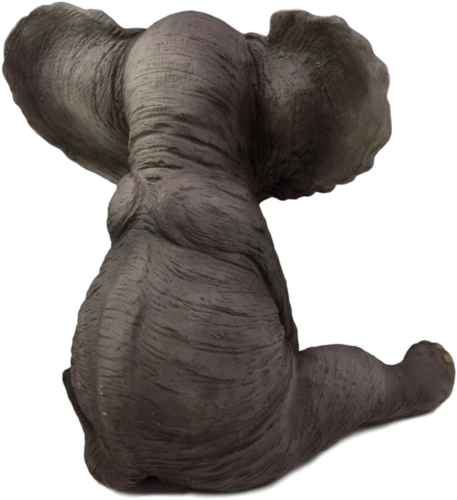 Ebros Safari Savanna Wildlife Animal Melee Adorable Pachy Elephant Statue Hom...